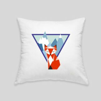 Mountain Fox Cushion white